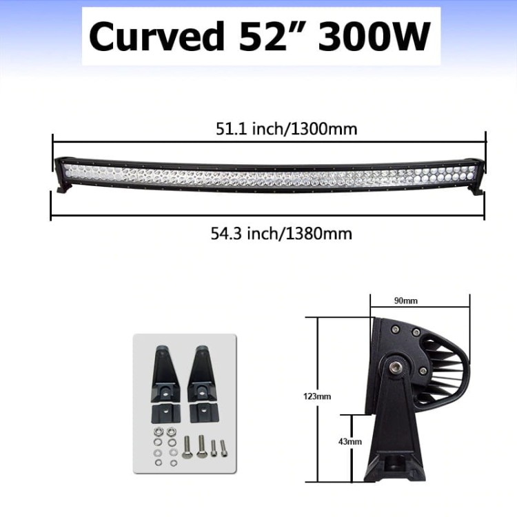 Halter Lightbar Regenrinne LED-bar 52'' VW T3 / T25.jpg